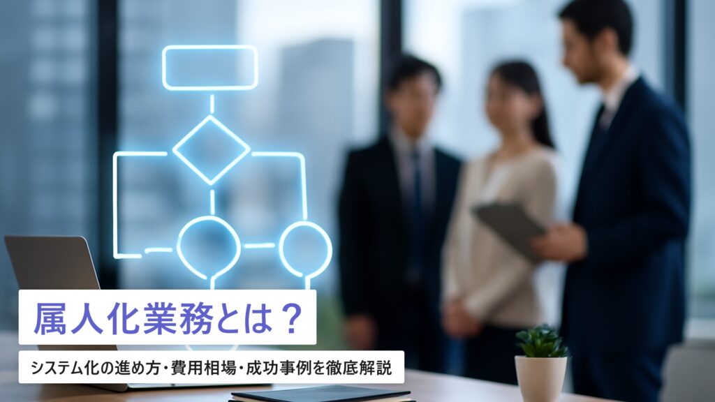 属人化業務をシステム化する完全ガイド｜費用相場・進め方・成功事例【中小企業向け2026年版】