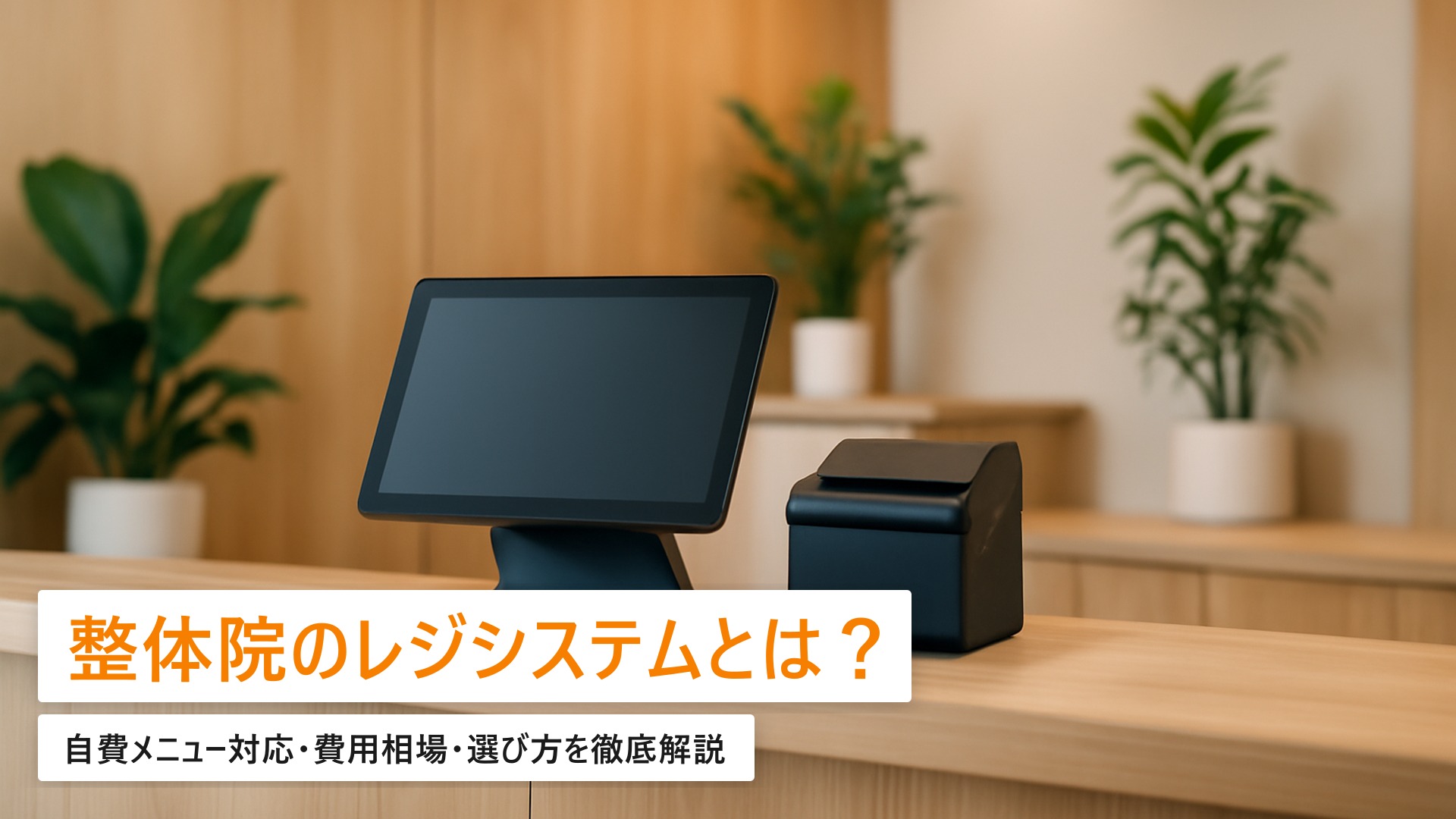 整体院のレジシステム導入ガイド｜自費メニュー対応の費用相場・選び方【2026年最新版】