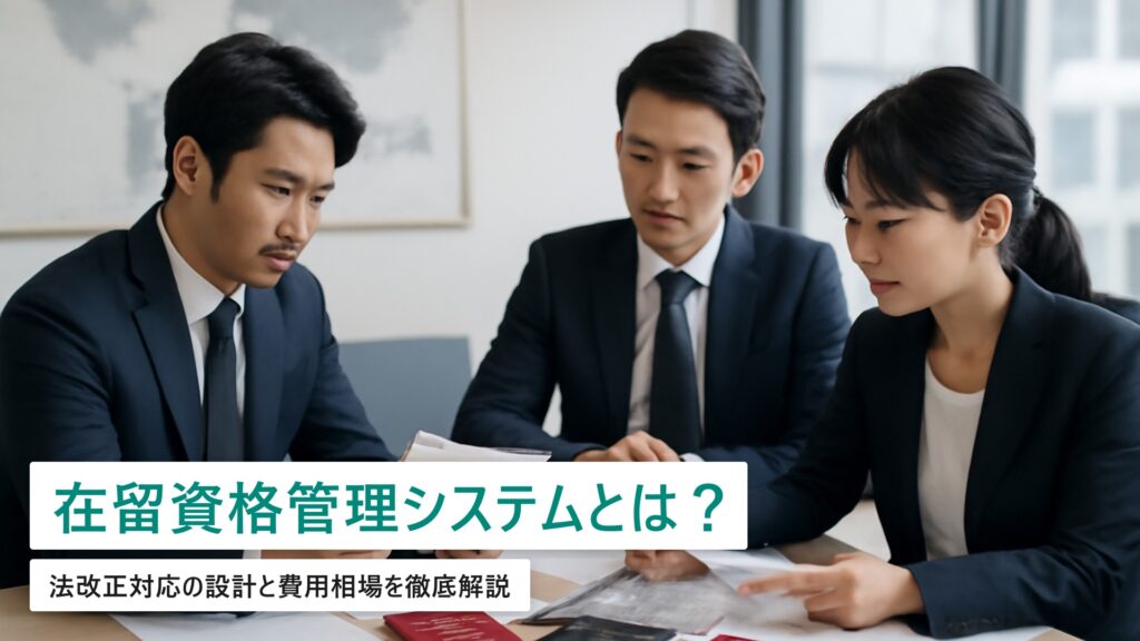 外国人雇用の在留資格管理システム｜法改正対応の設計と費用相場【2026年最新ガイド】