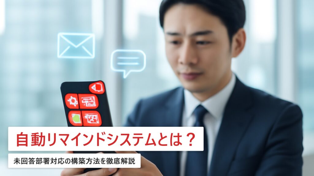 アンケート自動リマインドシステムの構築ガイド｜未回答部署対応の費用相場【企業向け】