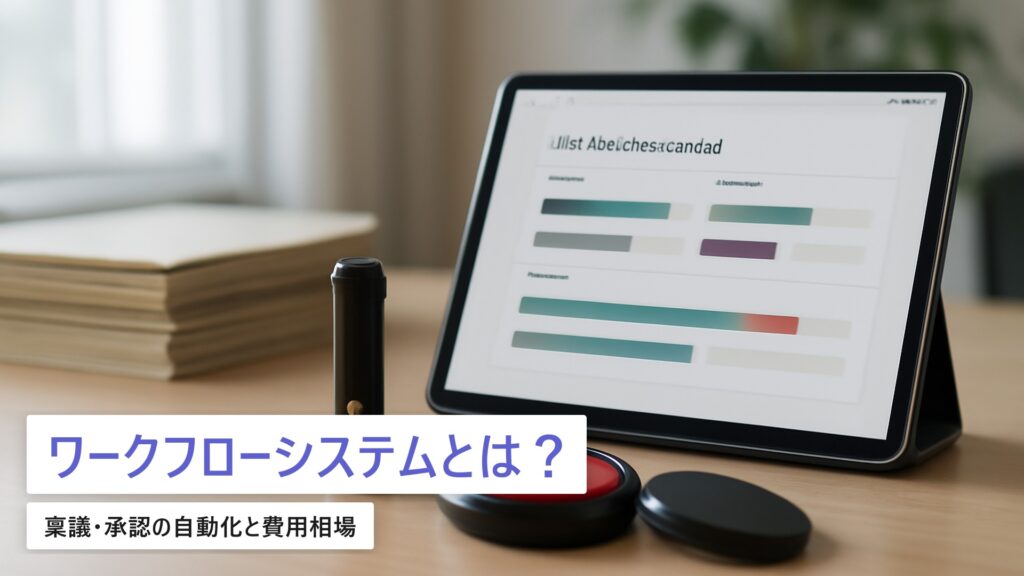 ワークフローシステムの選び方｜稟議・承認の自動化と費用相場【中小企業向け2026年最新】