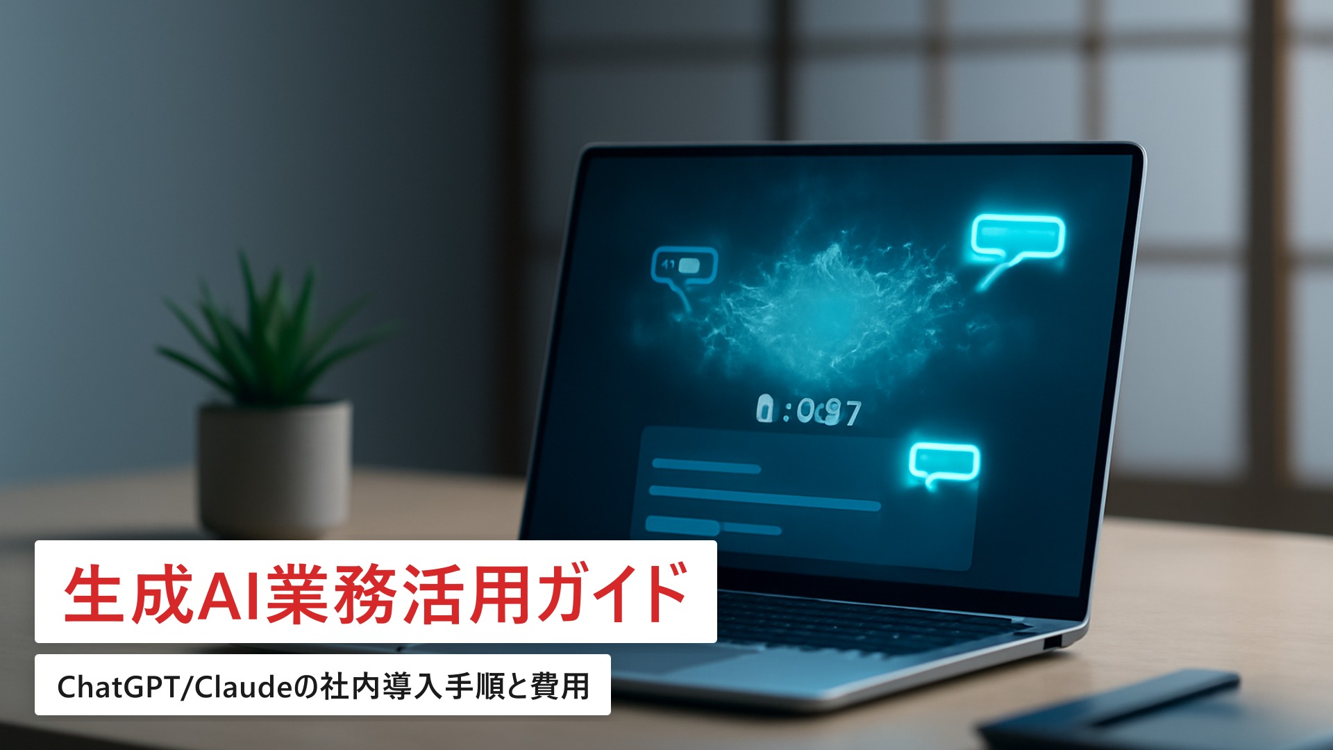 生成AI業務活用ガイド|ChatGPT/Claudeの社内導入手順と費用相場【2026年最新】