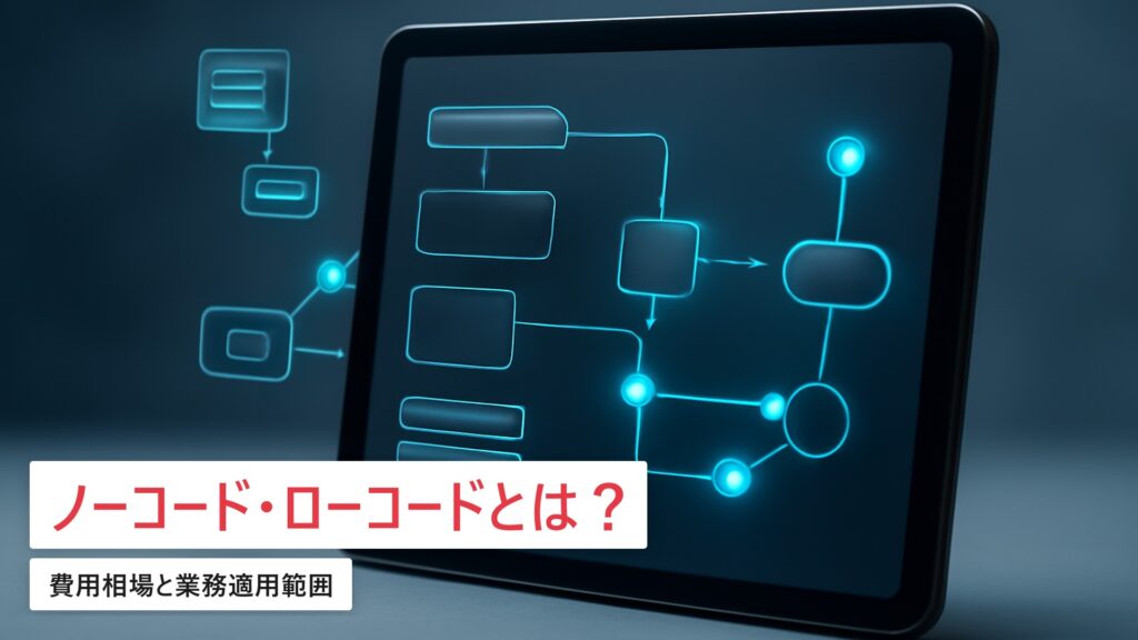 ノーコード・ローコードとは？費用相場と業務適用範囲【2026年最新】