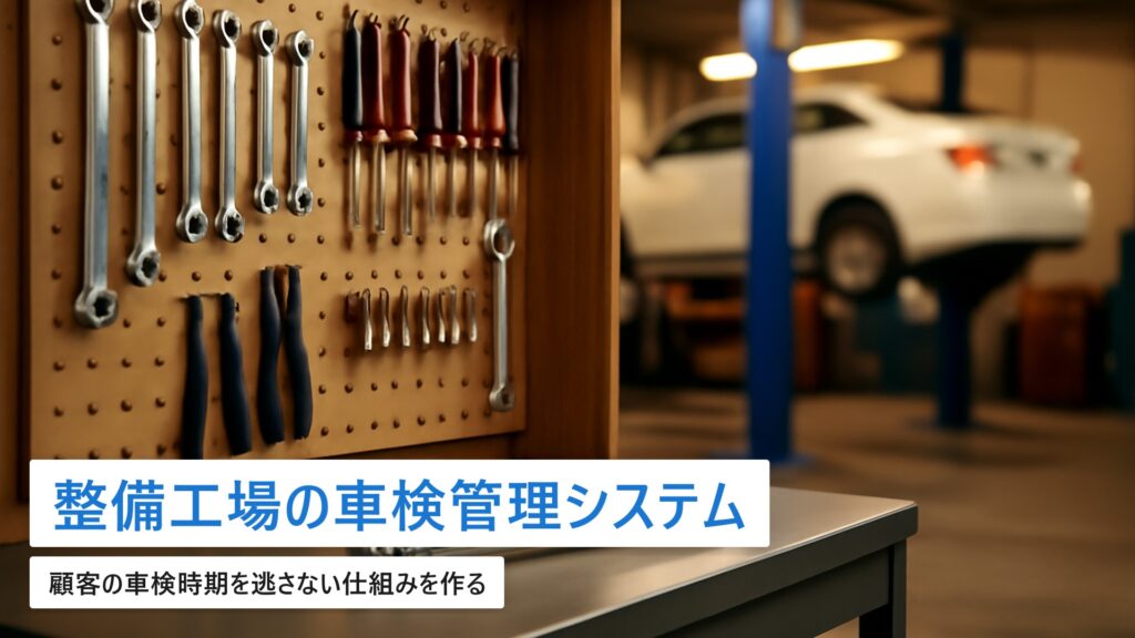 自動車整備工場の車検・整備管理システム|顧客の車検時期を逃さない仕組み【2026年最新】
