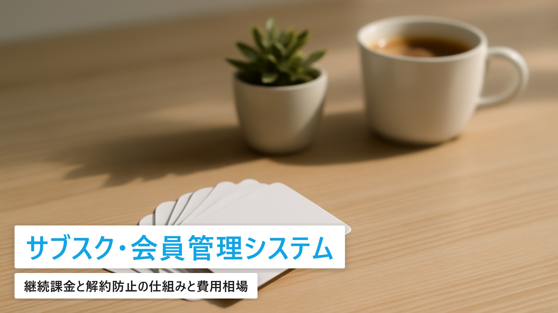 サブスク・会員管理システム|継続課金と解約防止の仕組みを作る費用相場【2026年最新】