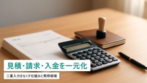 見積・請求・入金管理を一元化する方法｜二重入力をなくす仕組みと費用【2026年最新】