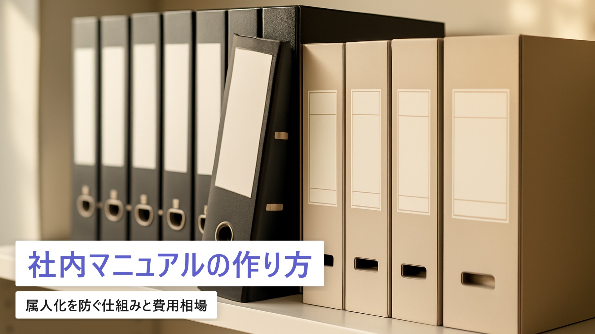 社内マニュアル・ナレッジ管理の作り方｜属人化を防ぐ仕組みと費用相場【2026年最新】